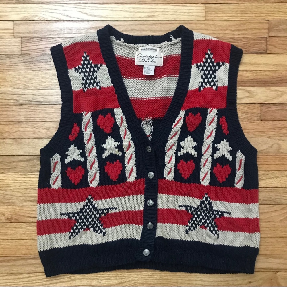 Christopher & Banks Cardigan Sweater Vest